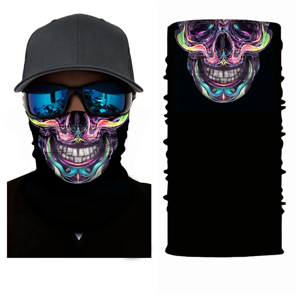 1 Piece Neck Gaiter Tubular Bandana Balaclava Mask