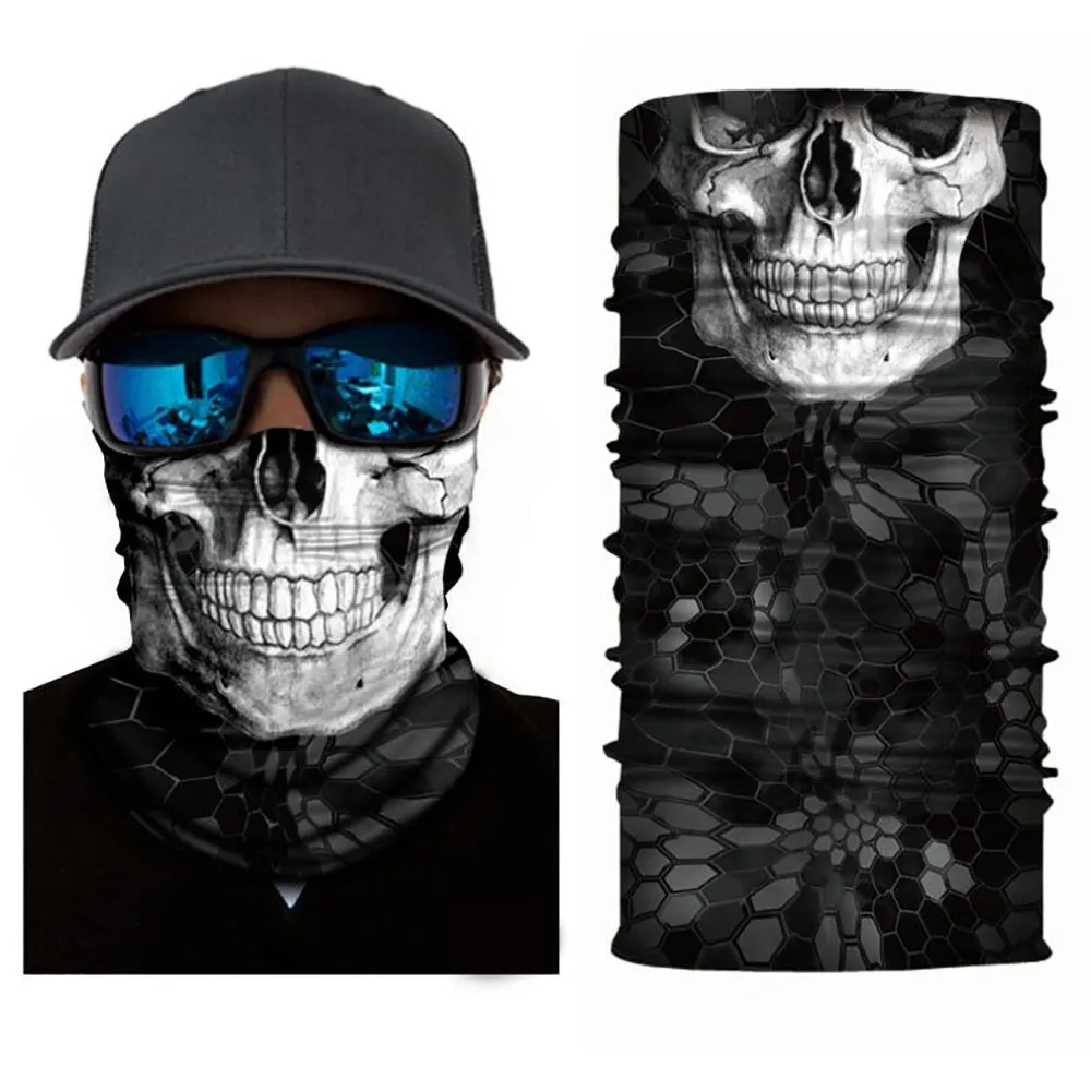 1 Piece Neck Gaiter Tubular Bandana Balaclava Mask