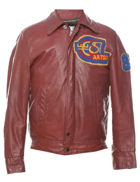 1980s Leather Jacket - S