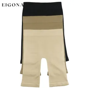 3-Pack: Women's Layering Seamless Microfiber Shorts