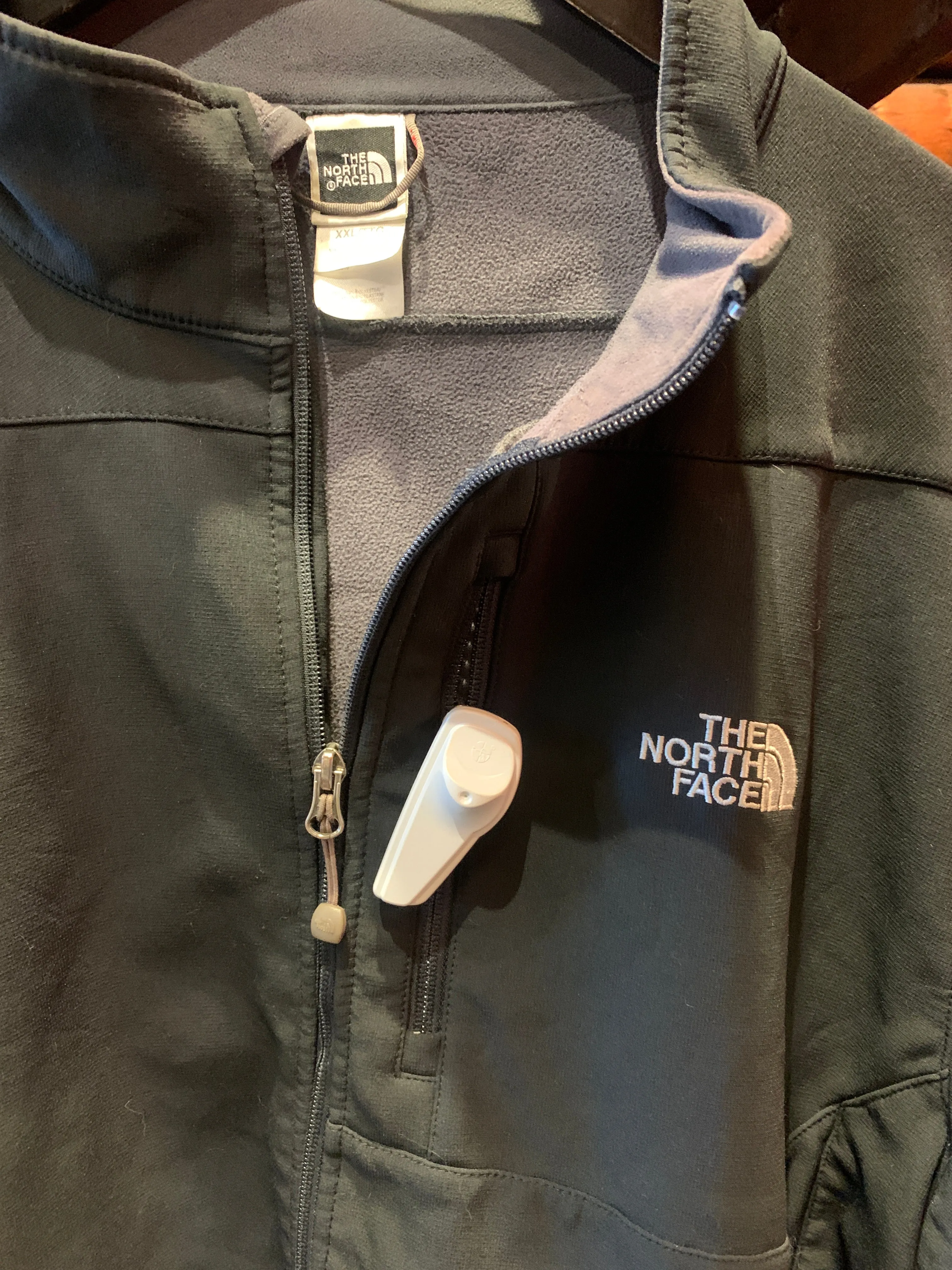39. Vintage North Face Black Track Jacket, XXL