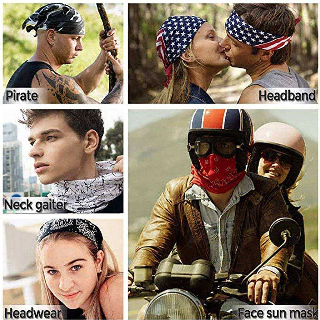 3d Seamless Neck Bandana Demon Skull Facemask Headwear