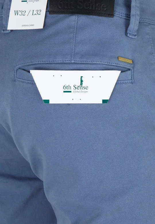 6th Sense Kansas Chino - Blue Grey