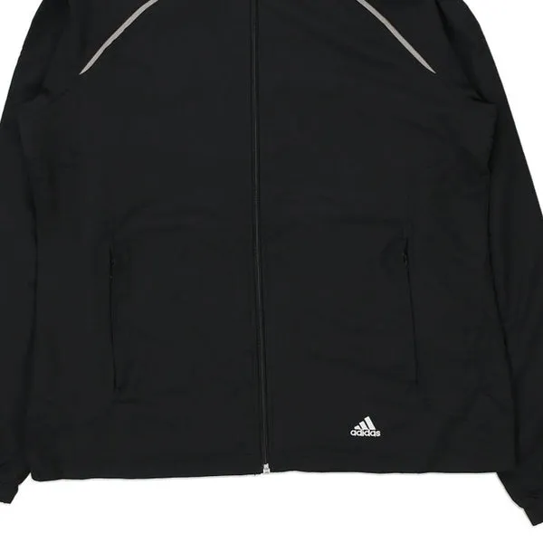 Adidas Track Jacket - Large Black Polyester