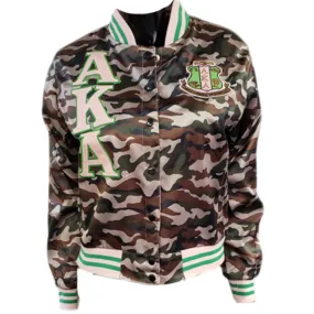AKA Camo Satin Jacket