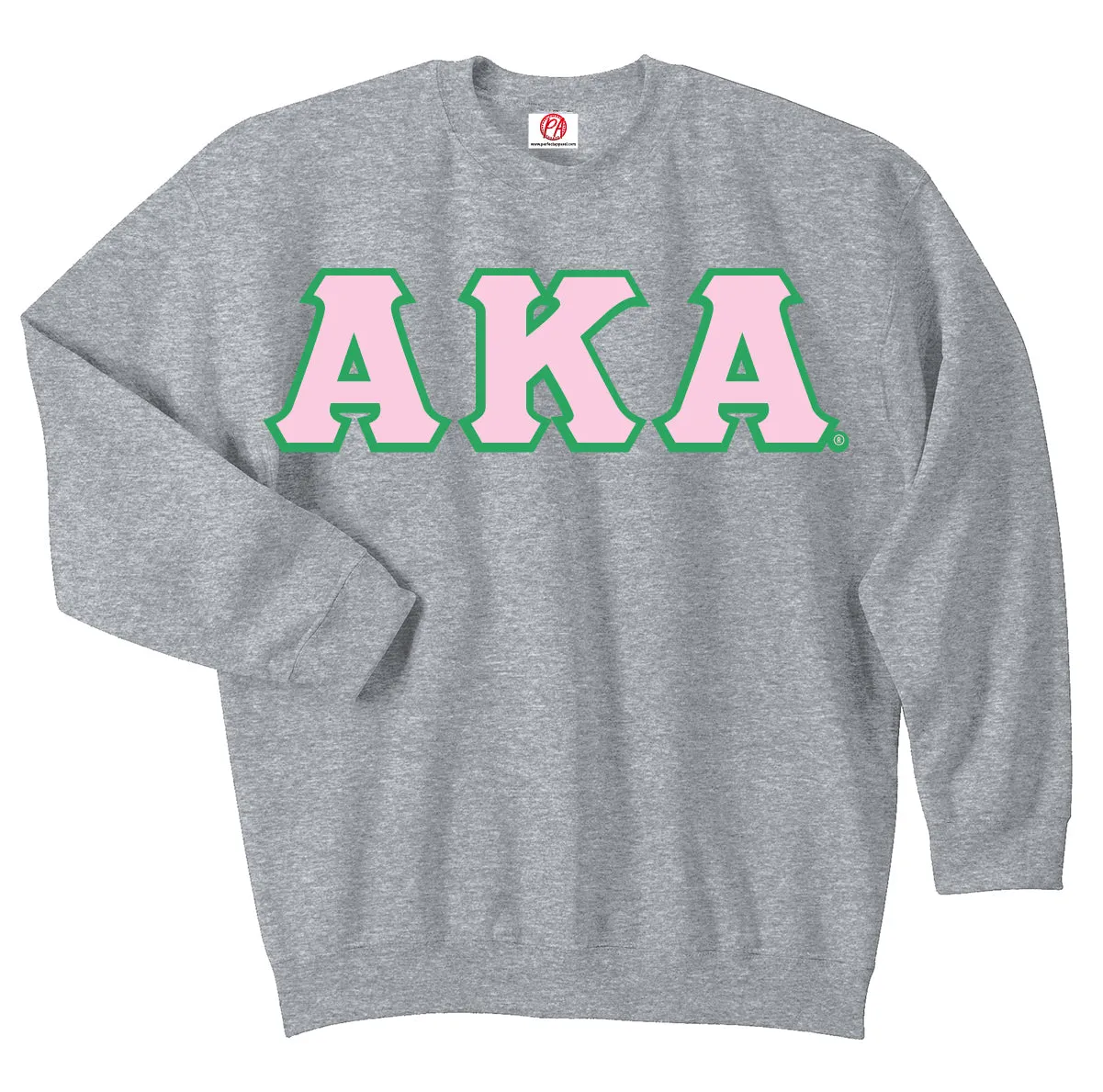 Alpha Kappa Alpha 3 Greek Letter Crewneck Sweatshirt- AKA