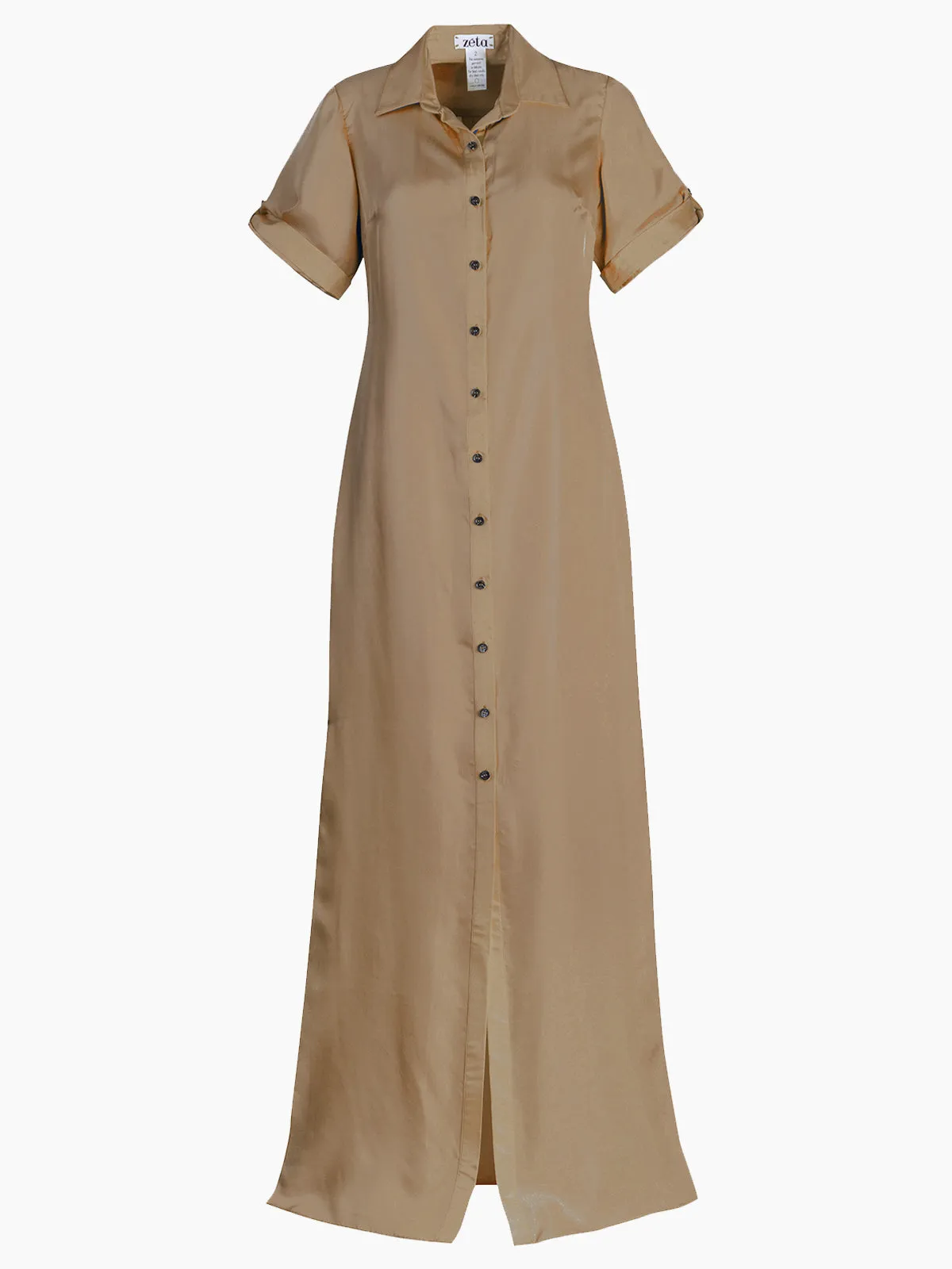 Andrestia Maxi Dress Voile | Camel