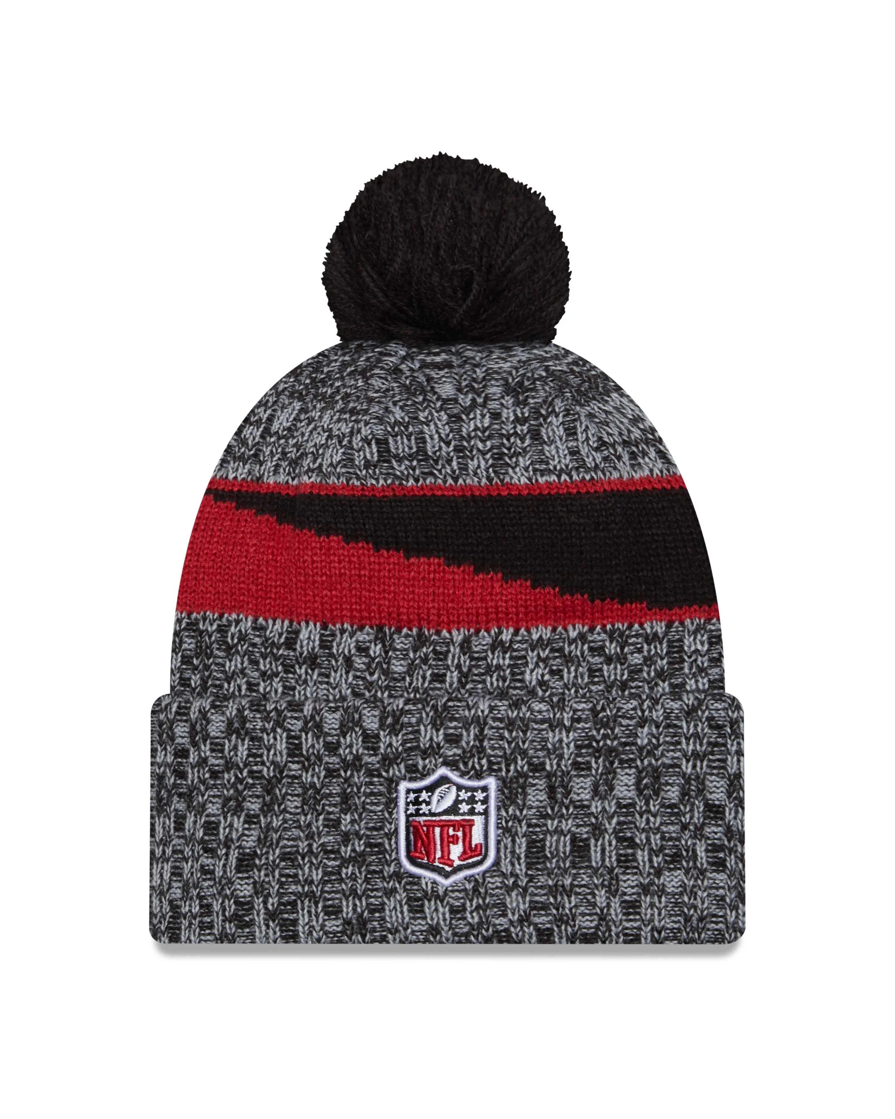 Arizona Cardinals New Era 2023 Sideline - Sport Cuffed Pom Knit Hat - Black