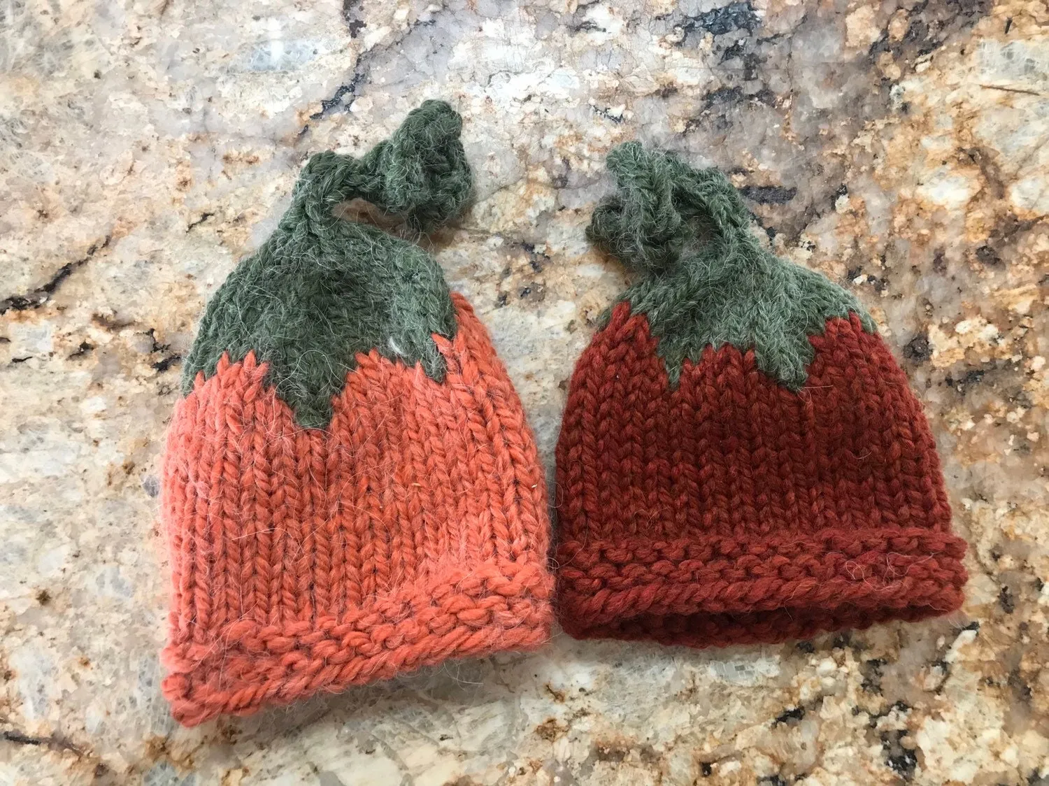 Baby Toddler Pumpkin Hat, Hand knit FAll Pumpkin Halloween Hat