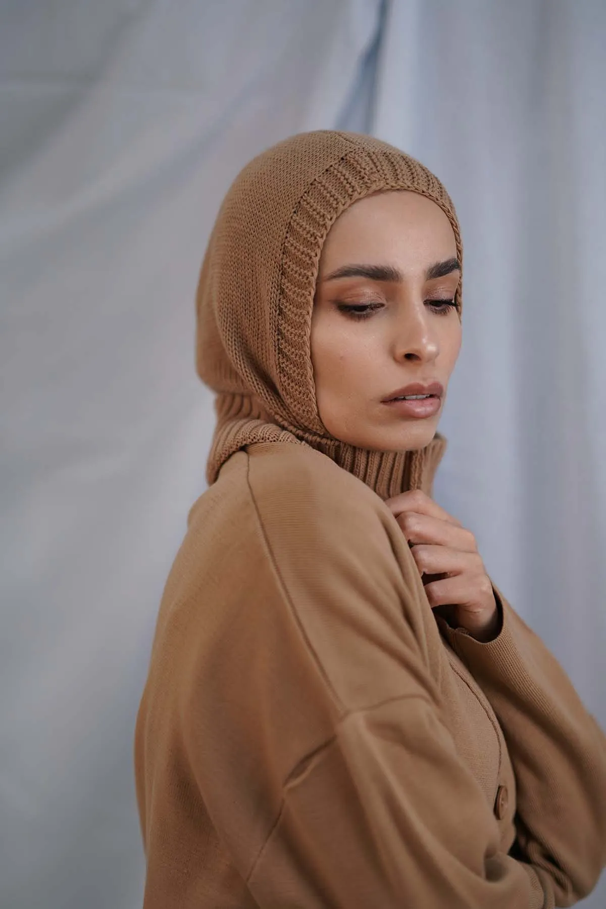 Balaclava Hijab - French Beige