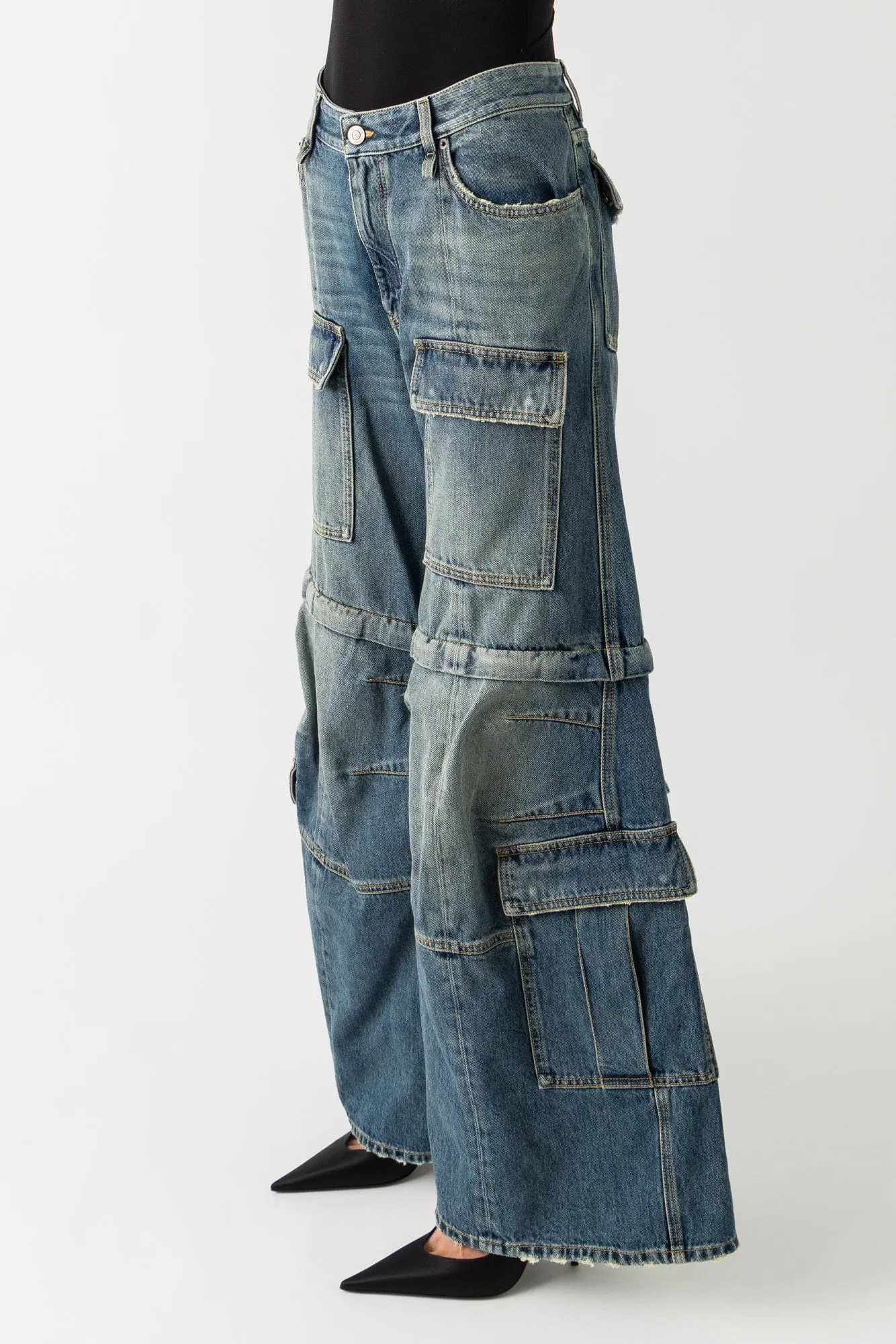 Balenciaga Flared Cargo Pants