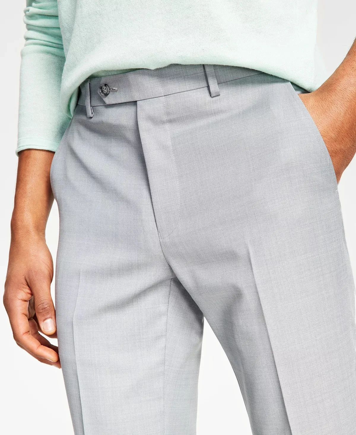 Bar Iii Mens Skinny fit Dress Pants 32 / 32 Light Grey