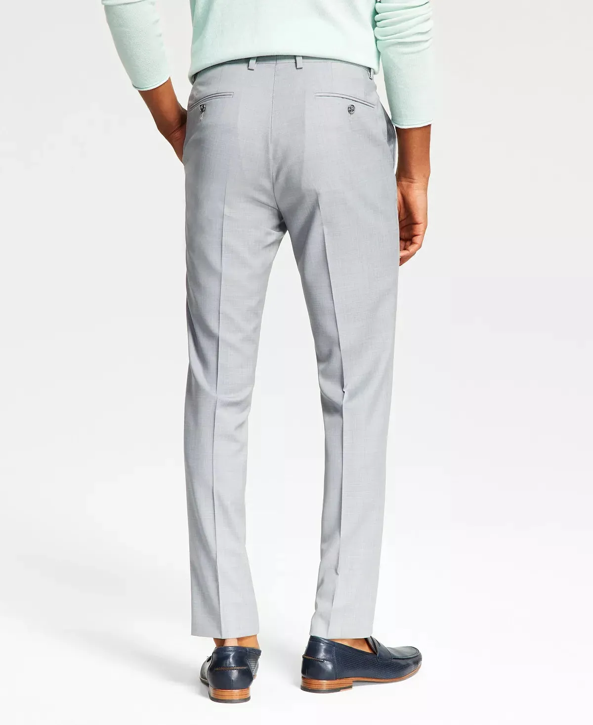 Bar Iii Mens Skinny fit Dress Pants 32 / 32 Light Grey