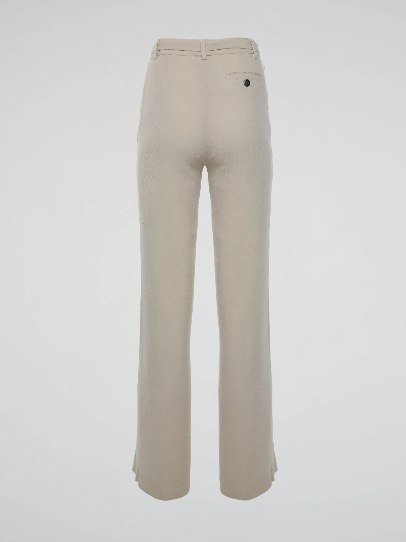 Beige Flared Trousers