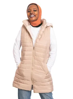 Beige L-Cut Double Face Jacket