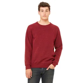 Bella   Canvas Unisex Cardinal Triblend Sponge Fleece Crew Neck Sweatshirt