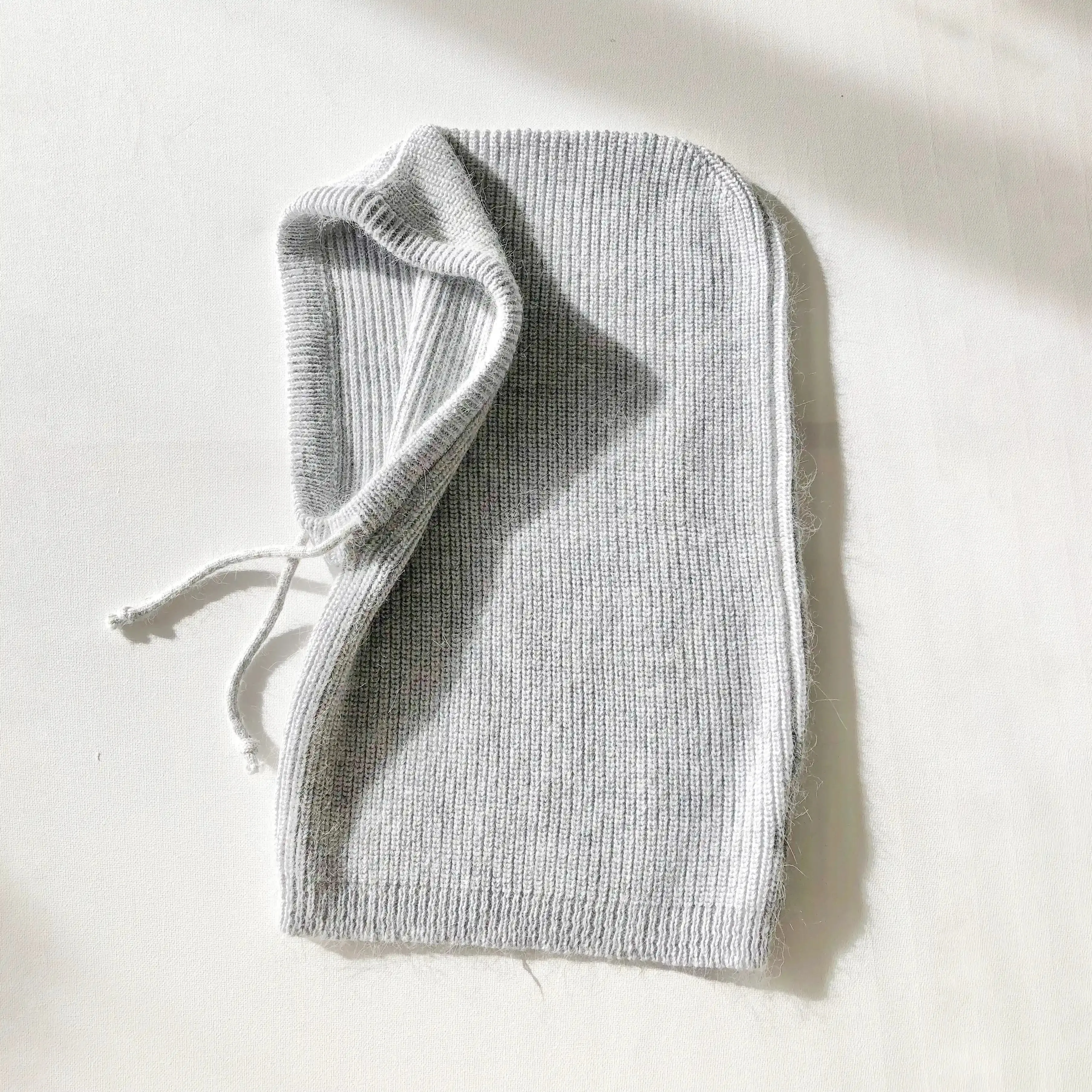 Billy Bamboo 2024 Angora Wool Balaclava, light gray