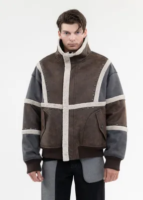 BLACK DOUBLE SIDED SHERPA JACKET