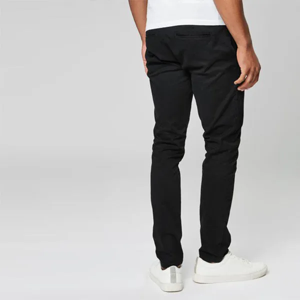Black Skinny Fit Stretch Chinos
