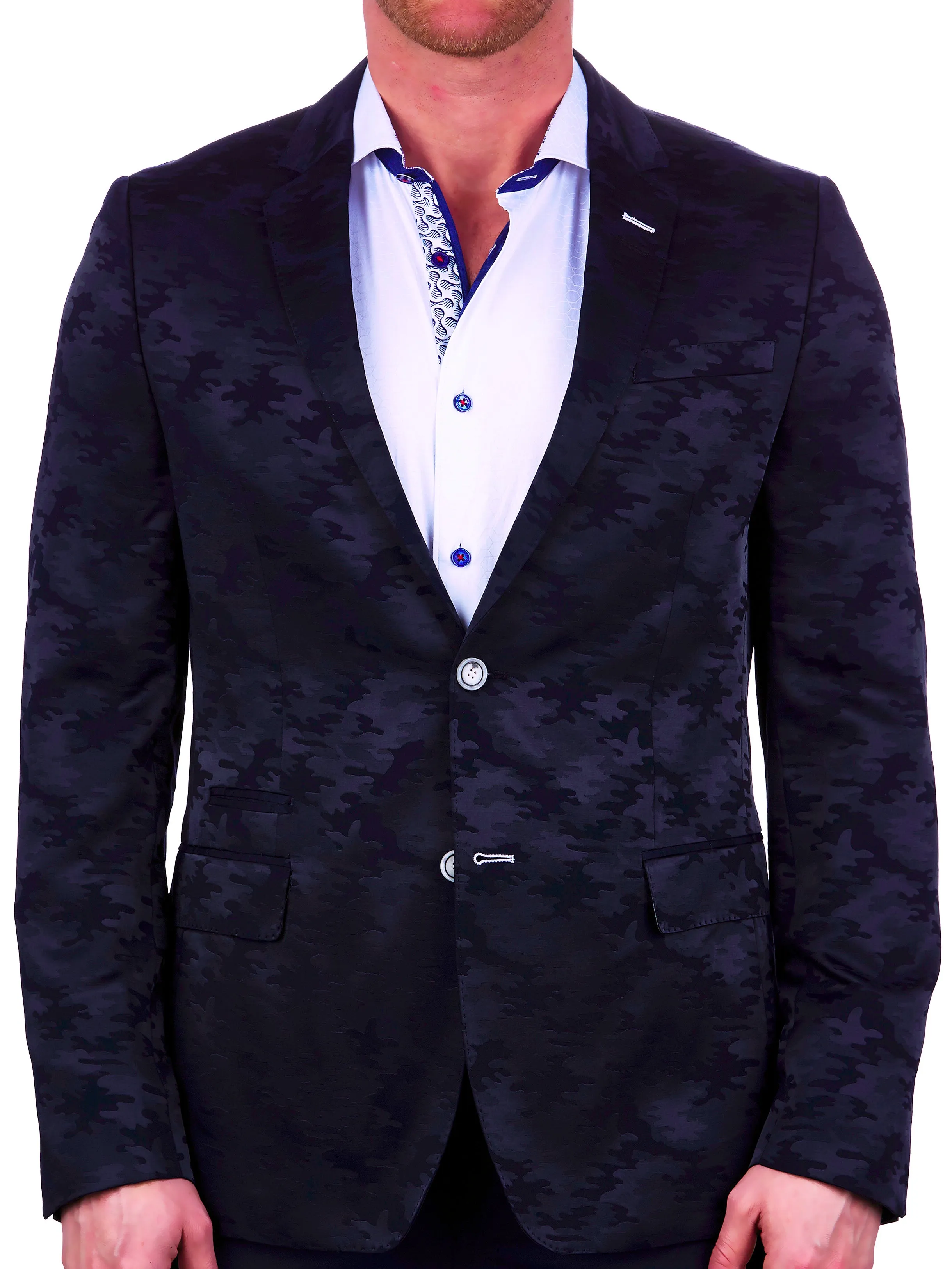 Blazer Socrate Camouflage Blue