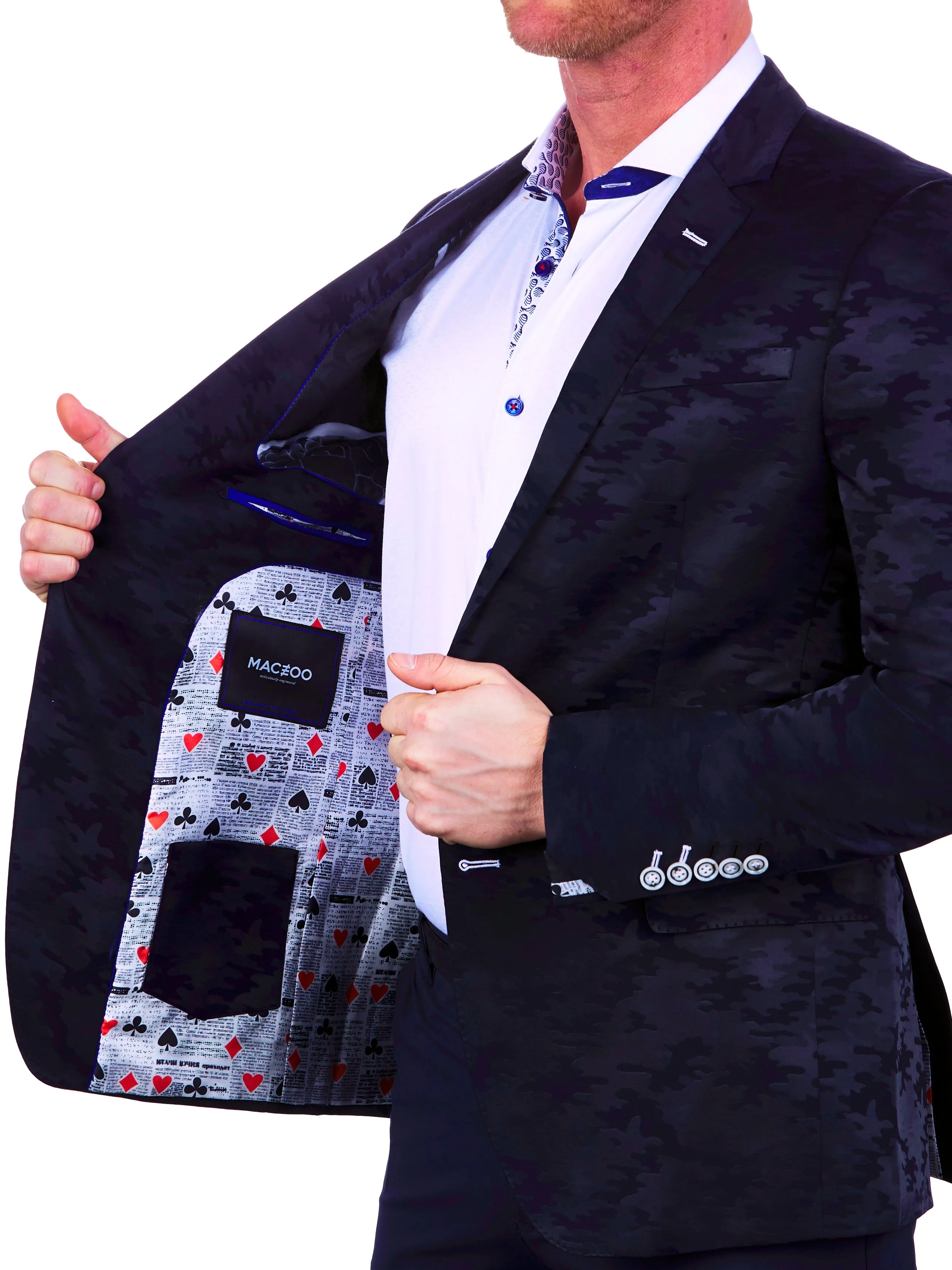 Blazer Socrate Camouflage Blue