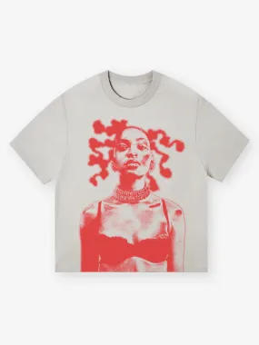 BOUNCE BACK© Portrait Monochrome Print T-shirt