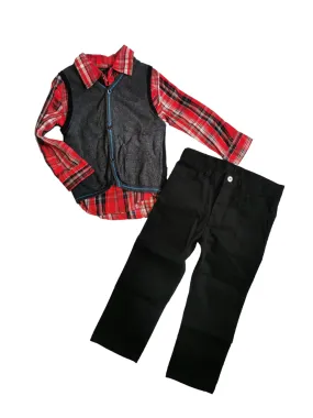 BOY SIZE 3 YEARS - HUGO BOSS / CALVIN KLEIN, 3 Piece Mix N Match Outfit EUC B24