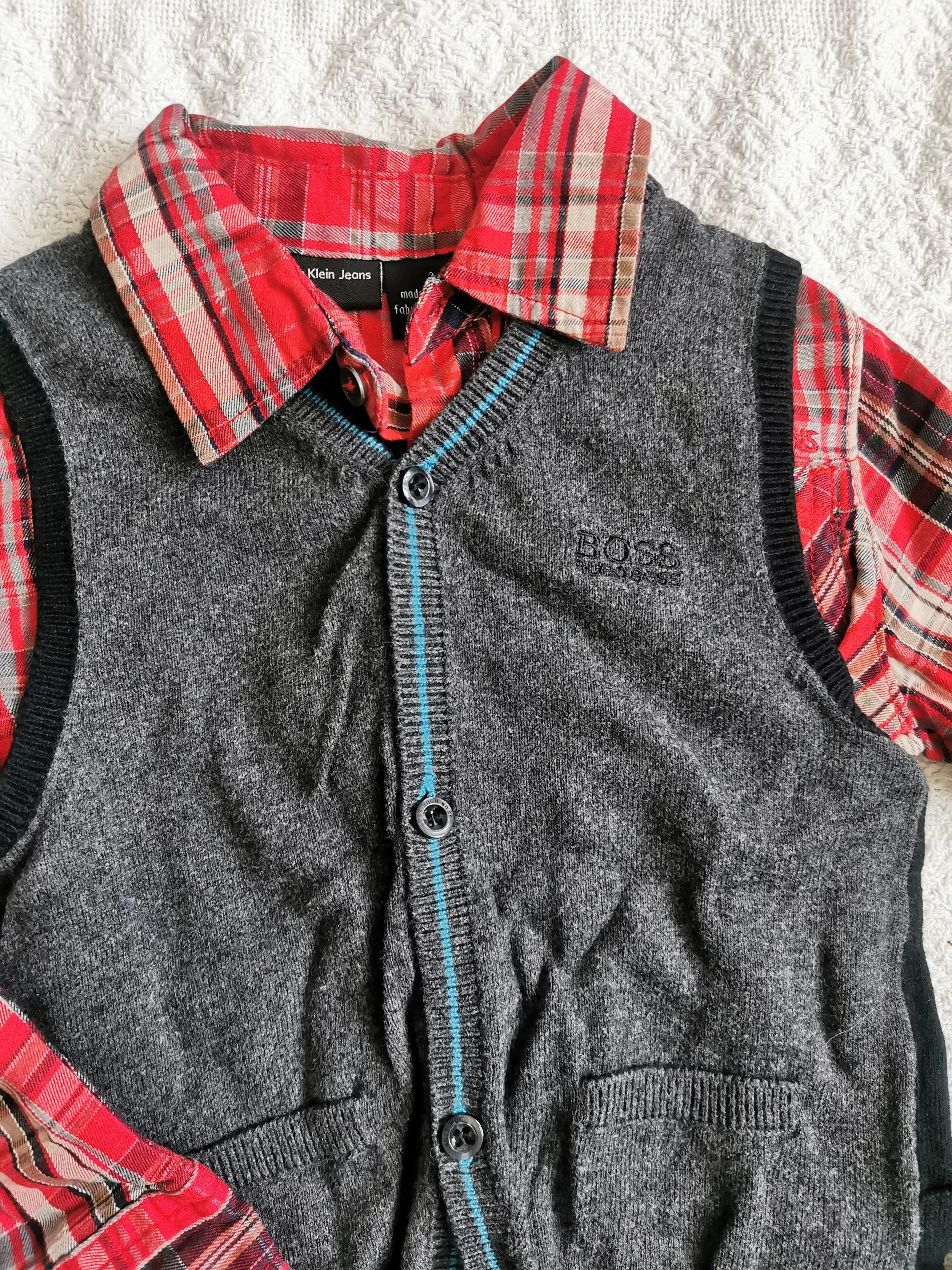 BOY SIZE 3 YEARS - HUGO BOSS / CALVIN KLEIN, 3 Piece Mix N Match Outfit EUC B24