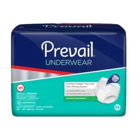 CA/72 - Prevail Super Plus Underwear, Small/Medium, 34" - 46"