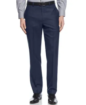 Calvin Klein Mens Slim fit Dress Pants 36 / 30 Blue Solid