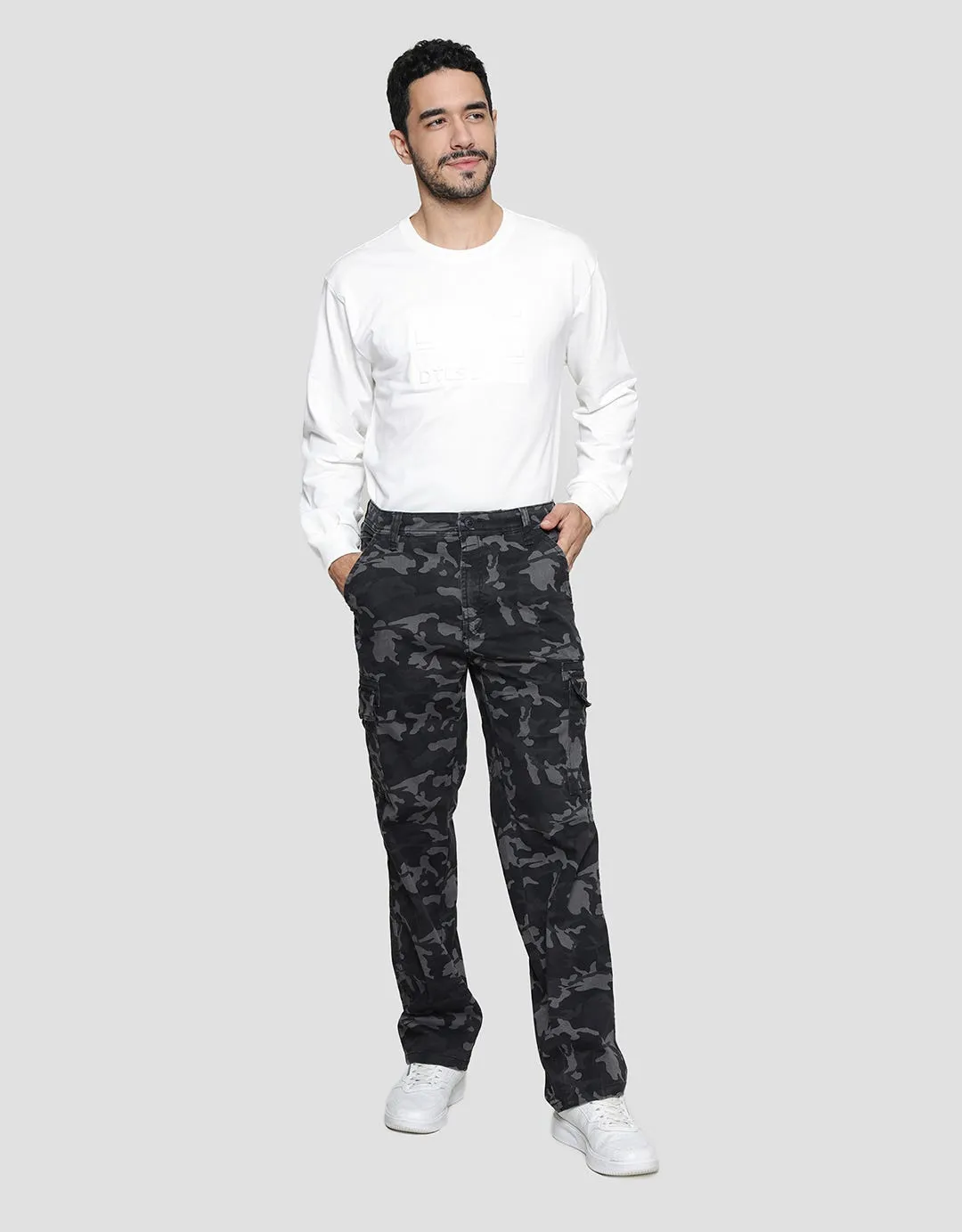 Cardinal Casual Camouflage Celana Panjang Pria