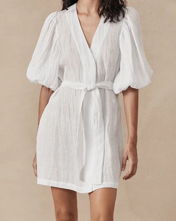 Cloudy Dress White