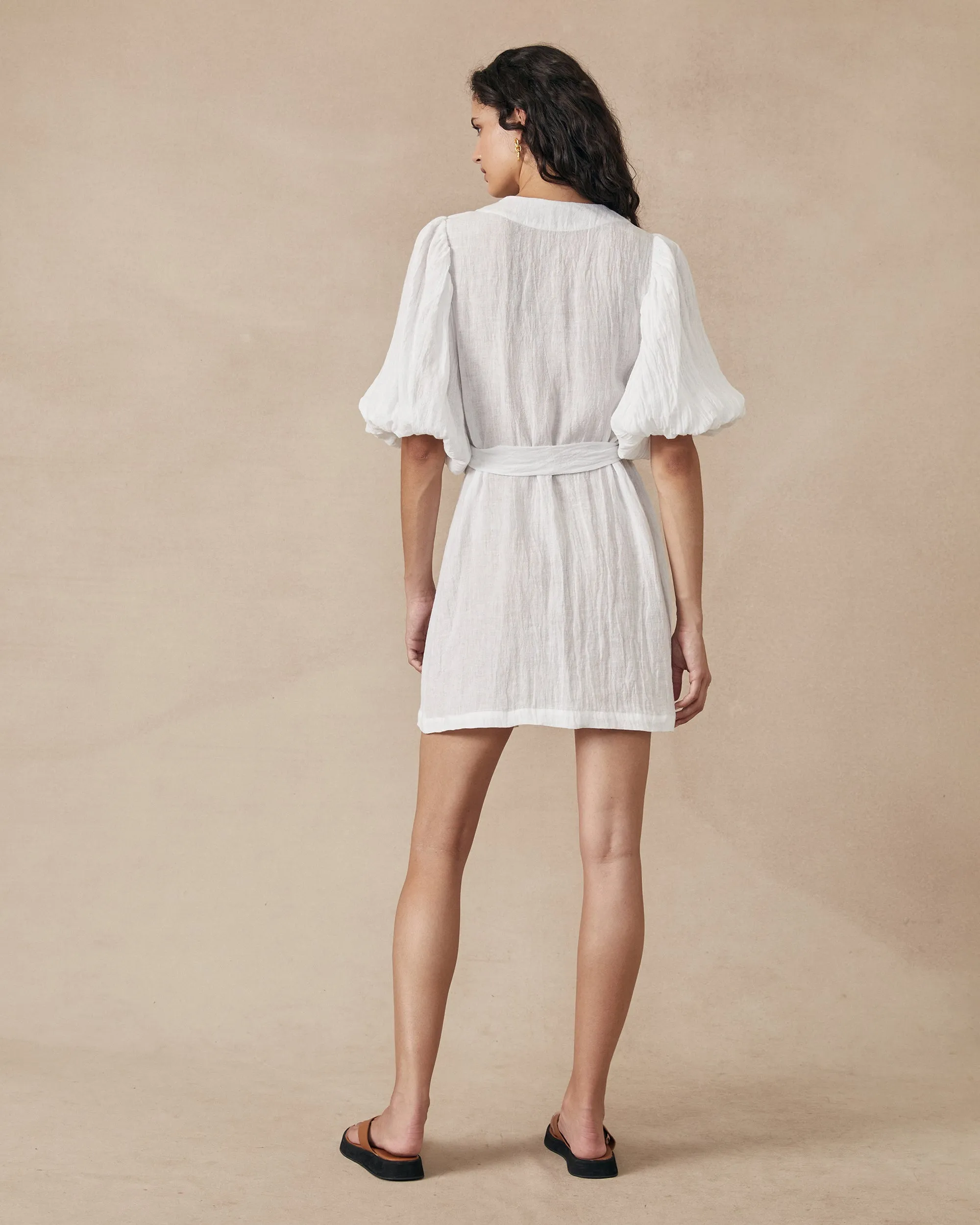 Cloudy Dress White