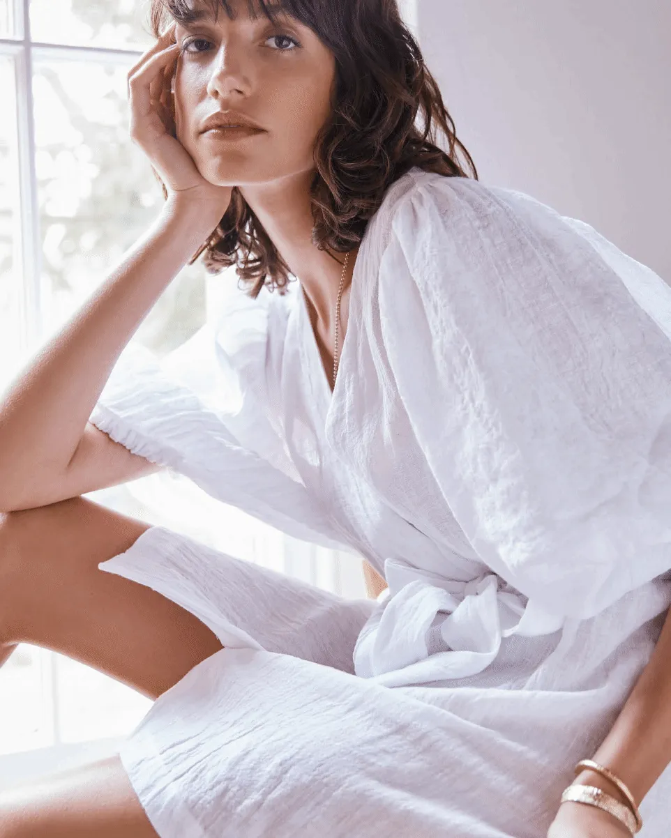 Cloudy Dress White