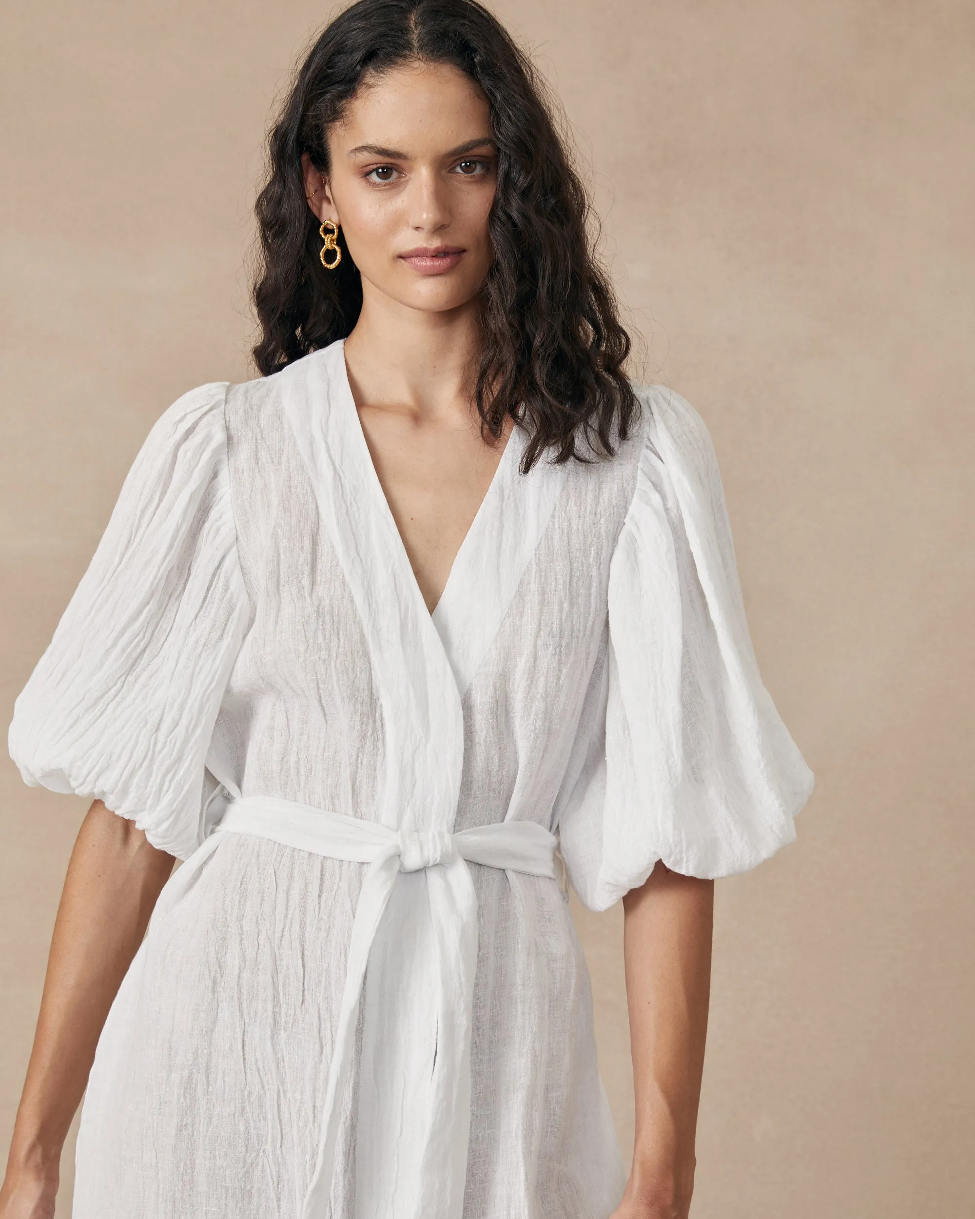 Cloudy Dress White
