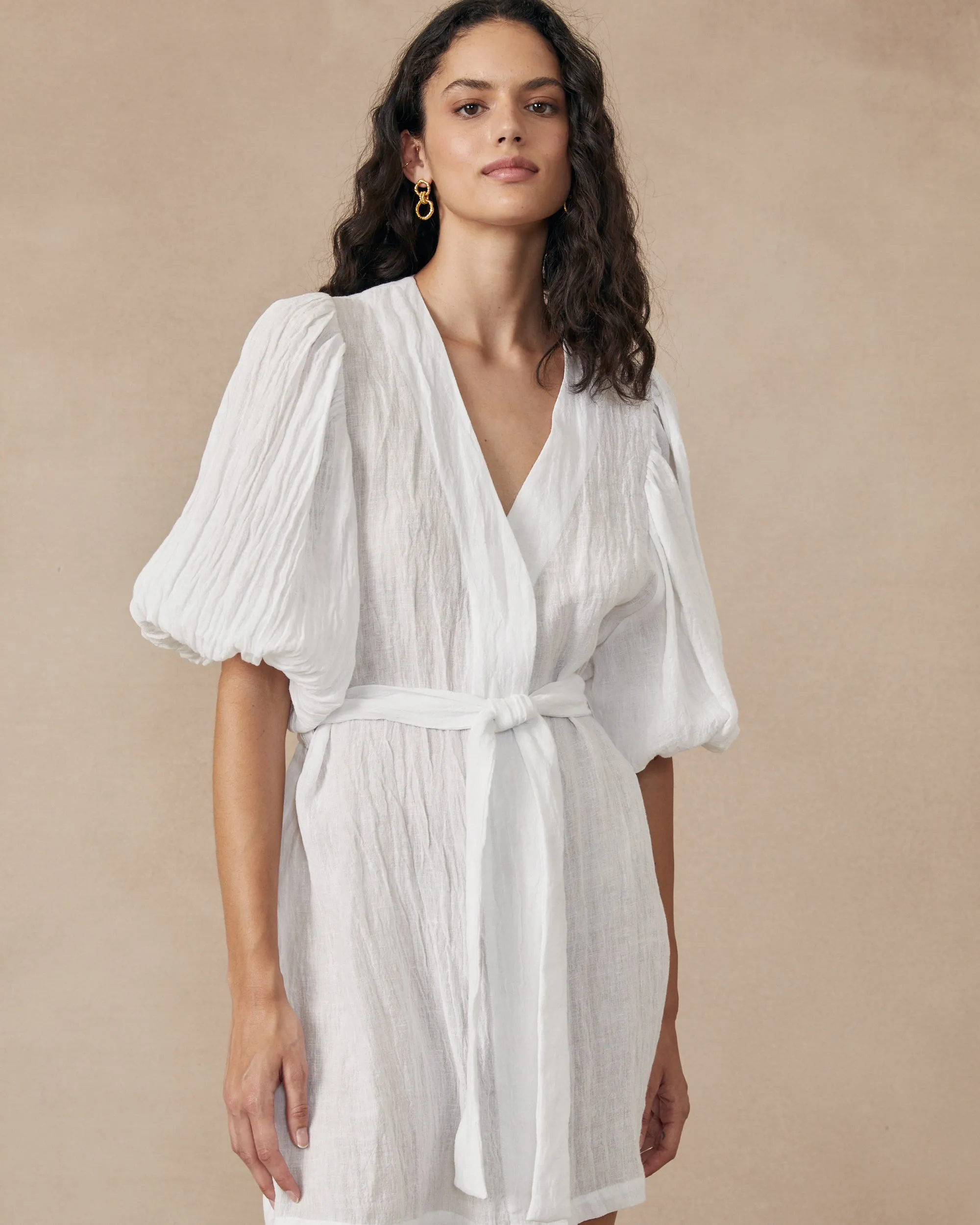 Cloudy Dress White