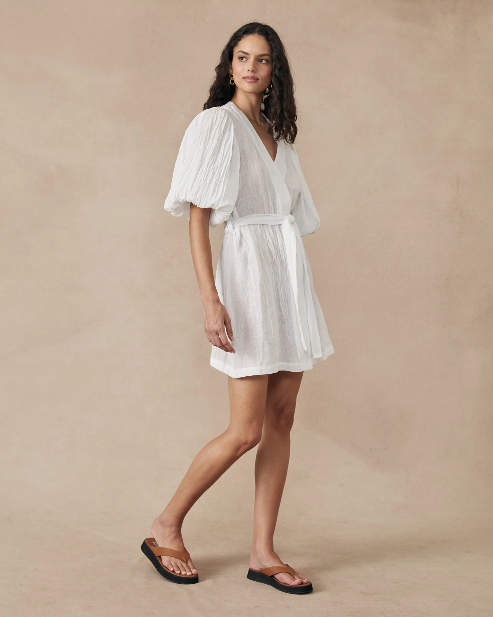 Cloudy Dress White
