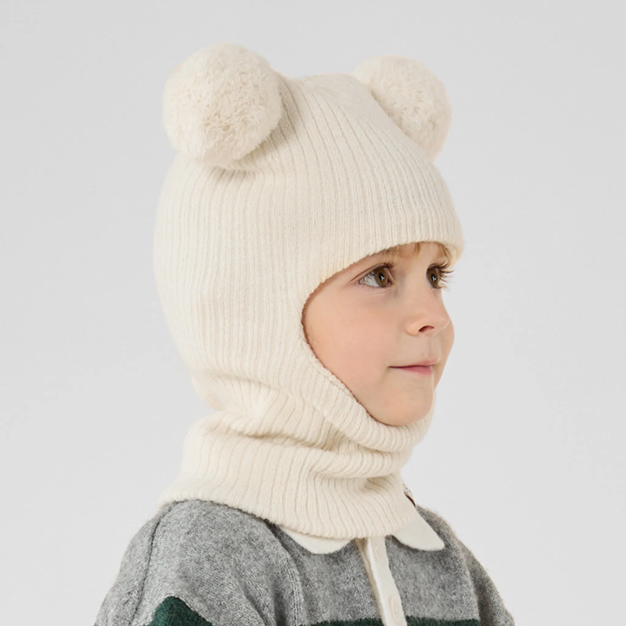 Cozy Pom Pom Balaclava