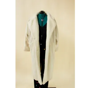Cream Sherpa Long Coat