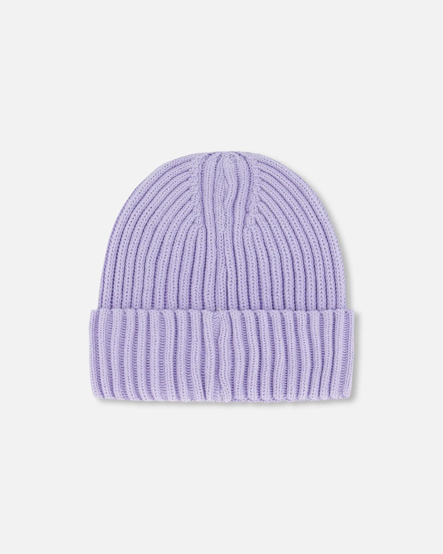 Cuffed Knit Hat Lilac