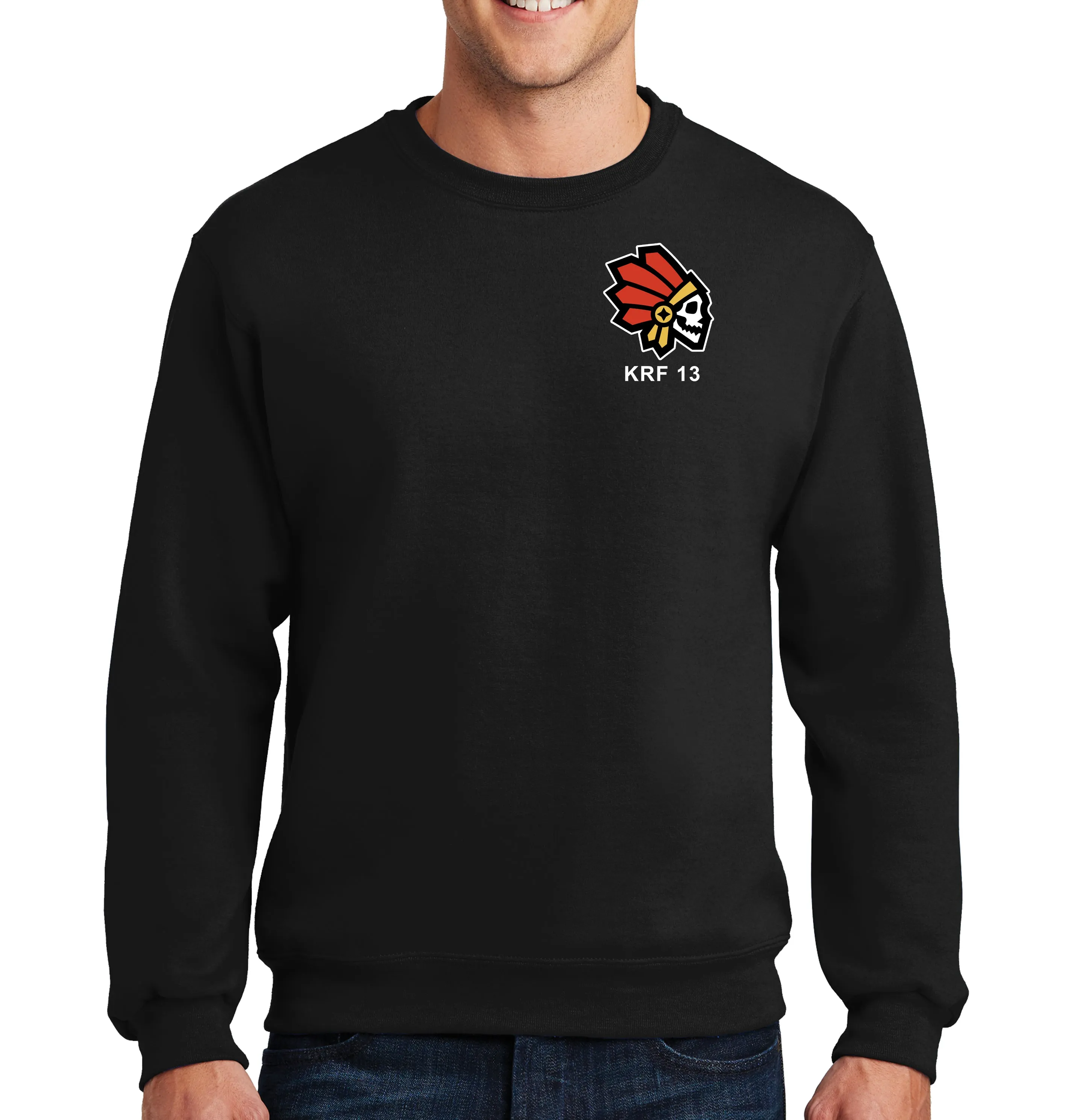 Dakota 50-50 Blend Crewneck Unisex Sweatshirt. This shirt IS approved for PT.