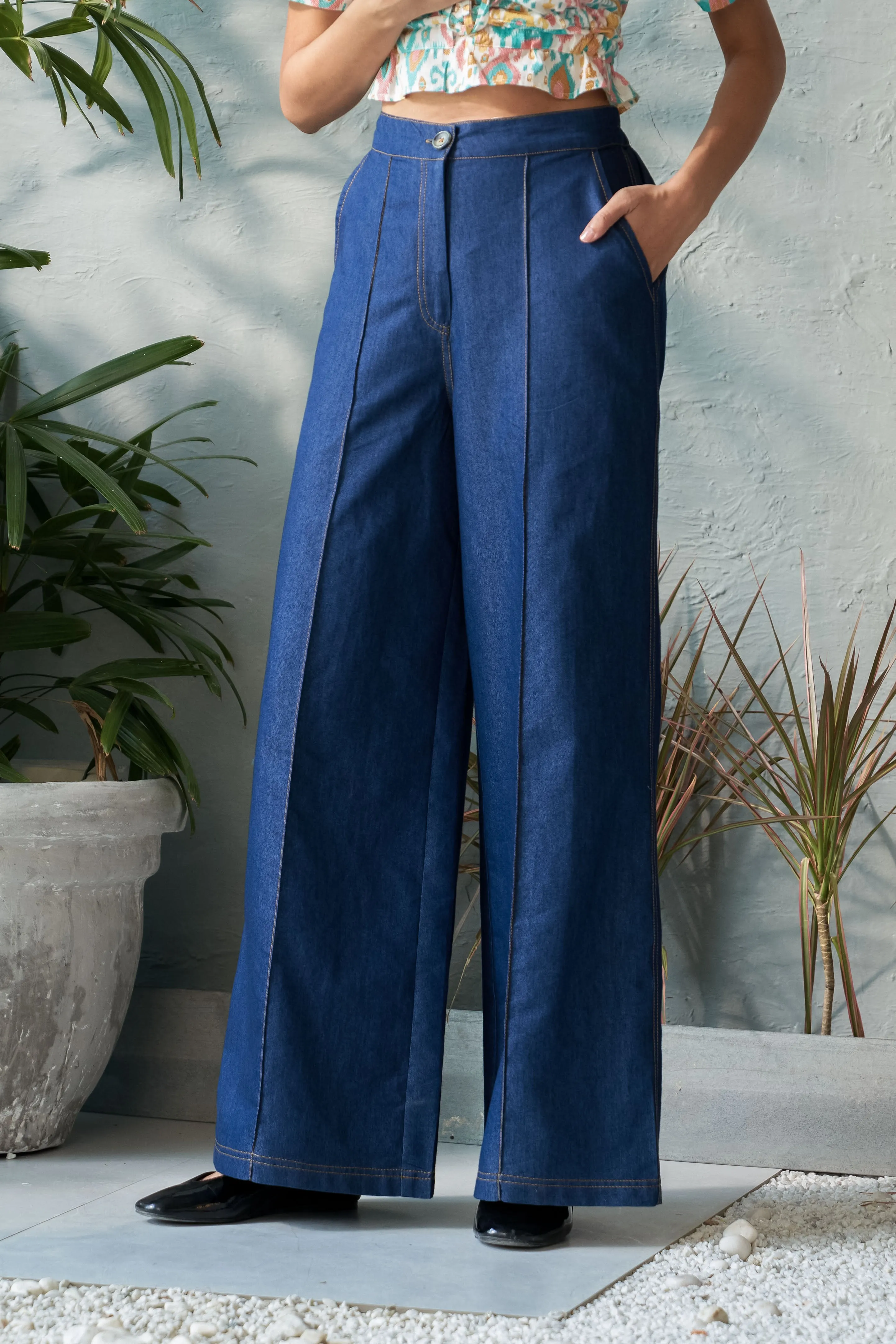 Deep Indigo Denim Pants