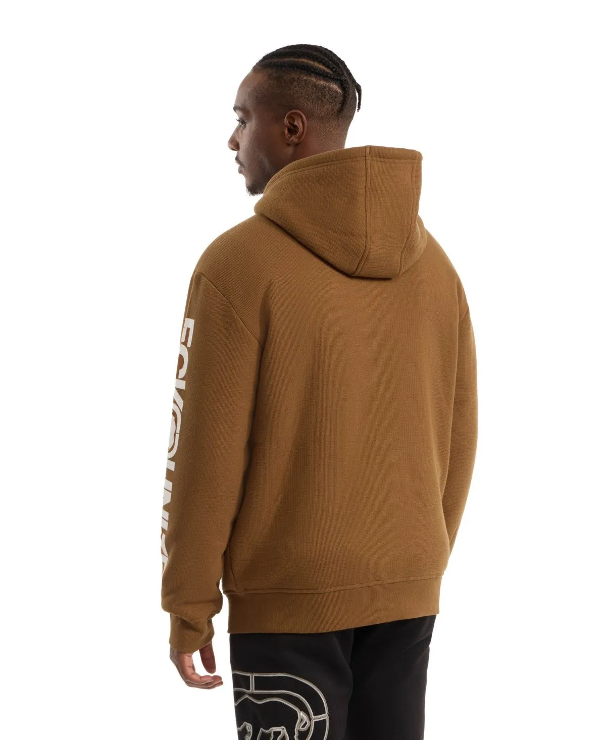 Ecko Unltd Mens Regular fit Hoodie Sweatshirt Medium Brown Full Zip