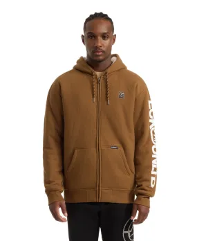 Ecko Unltd Mens Regular fit Hoodie Sweatshirt Medium Brown Full Zip