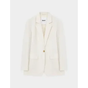 Elton Ivory Single Breasted Blazer