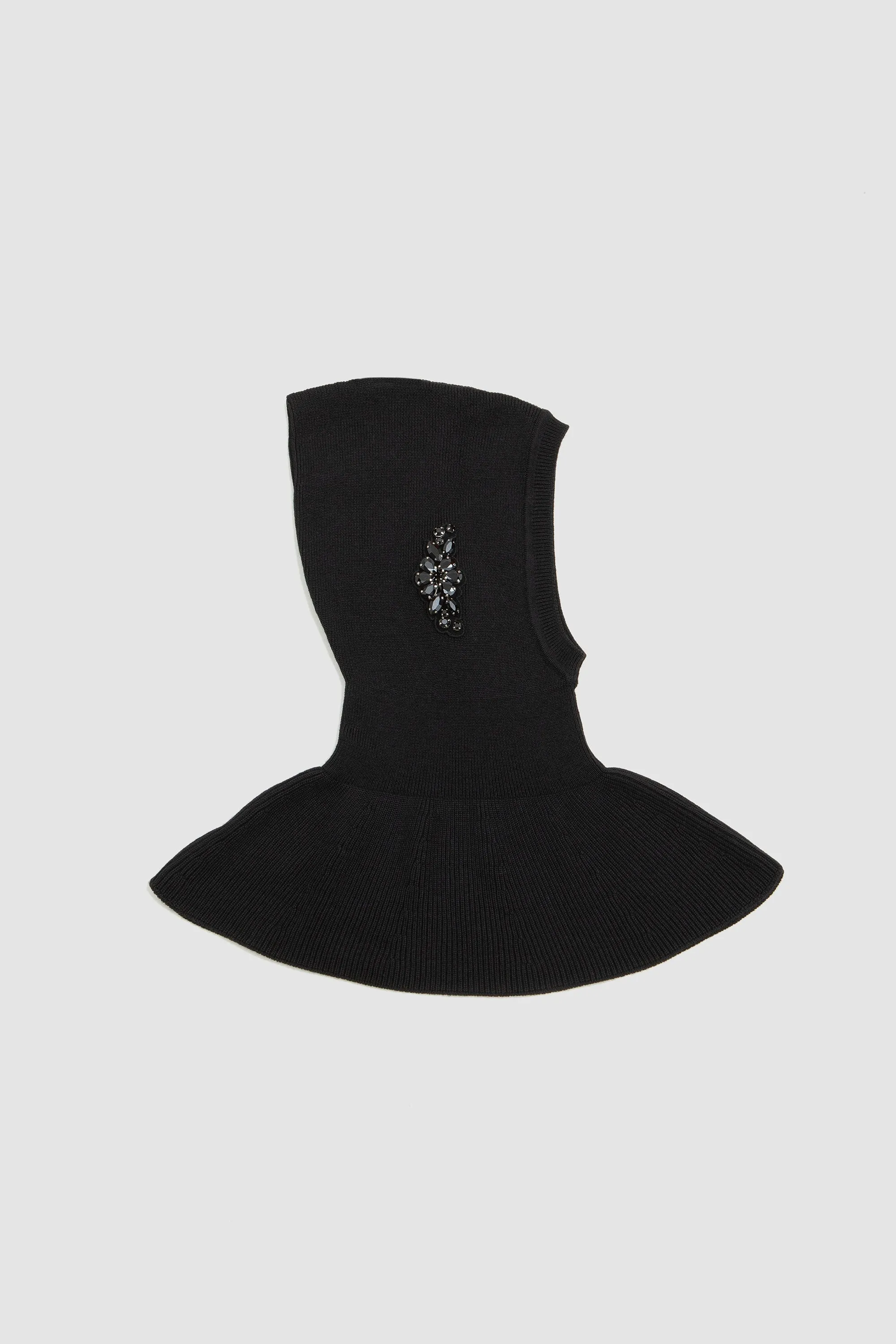 Embellished Pointed Balaclava Black/Jet