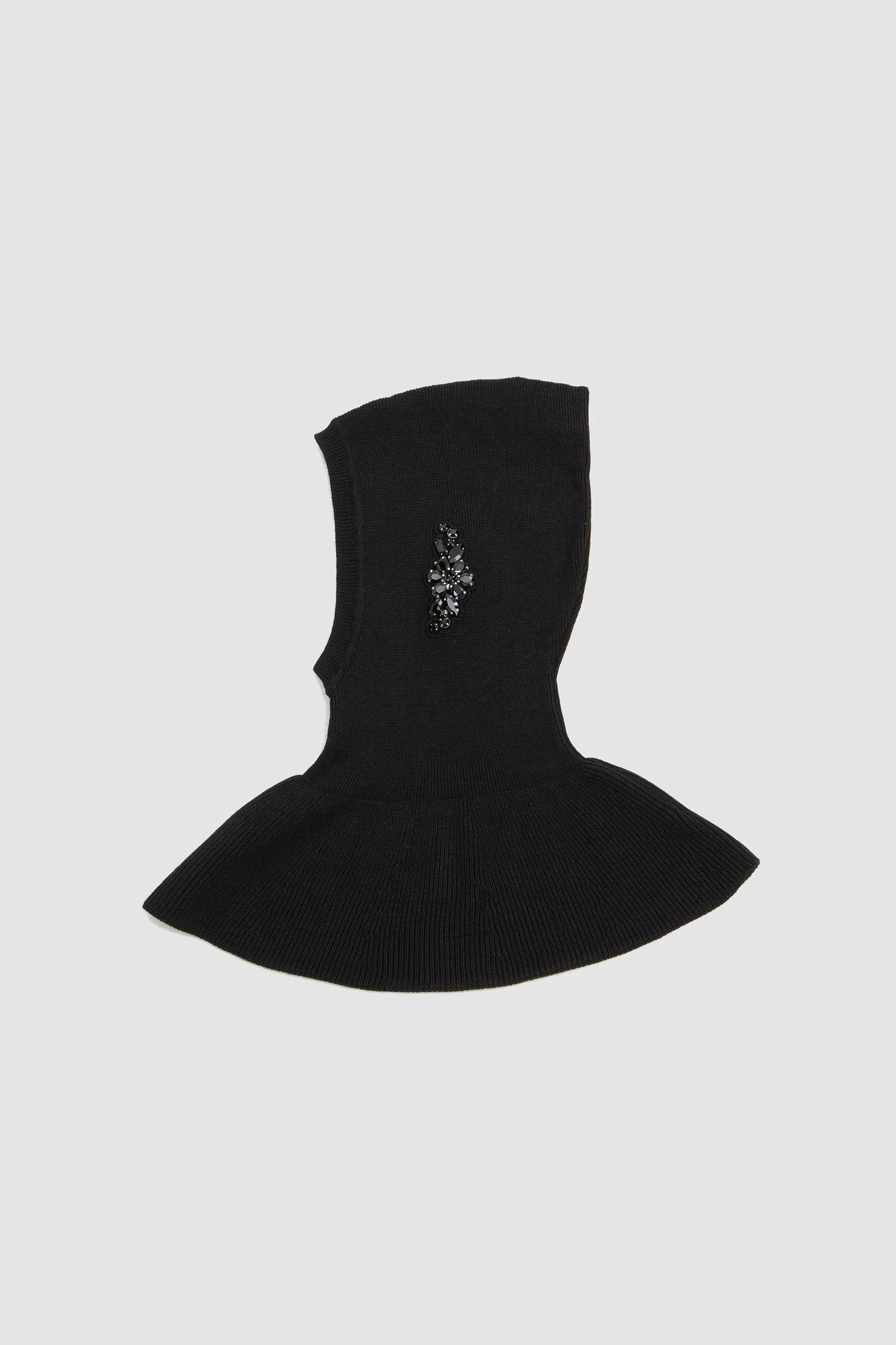 Embellished Pointed Balaclava Black/Jet