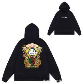 Evisu Hoodie print men and women