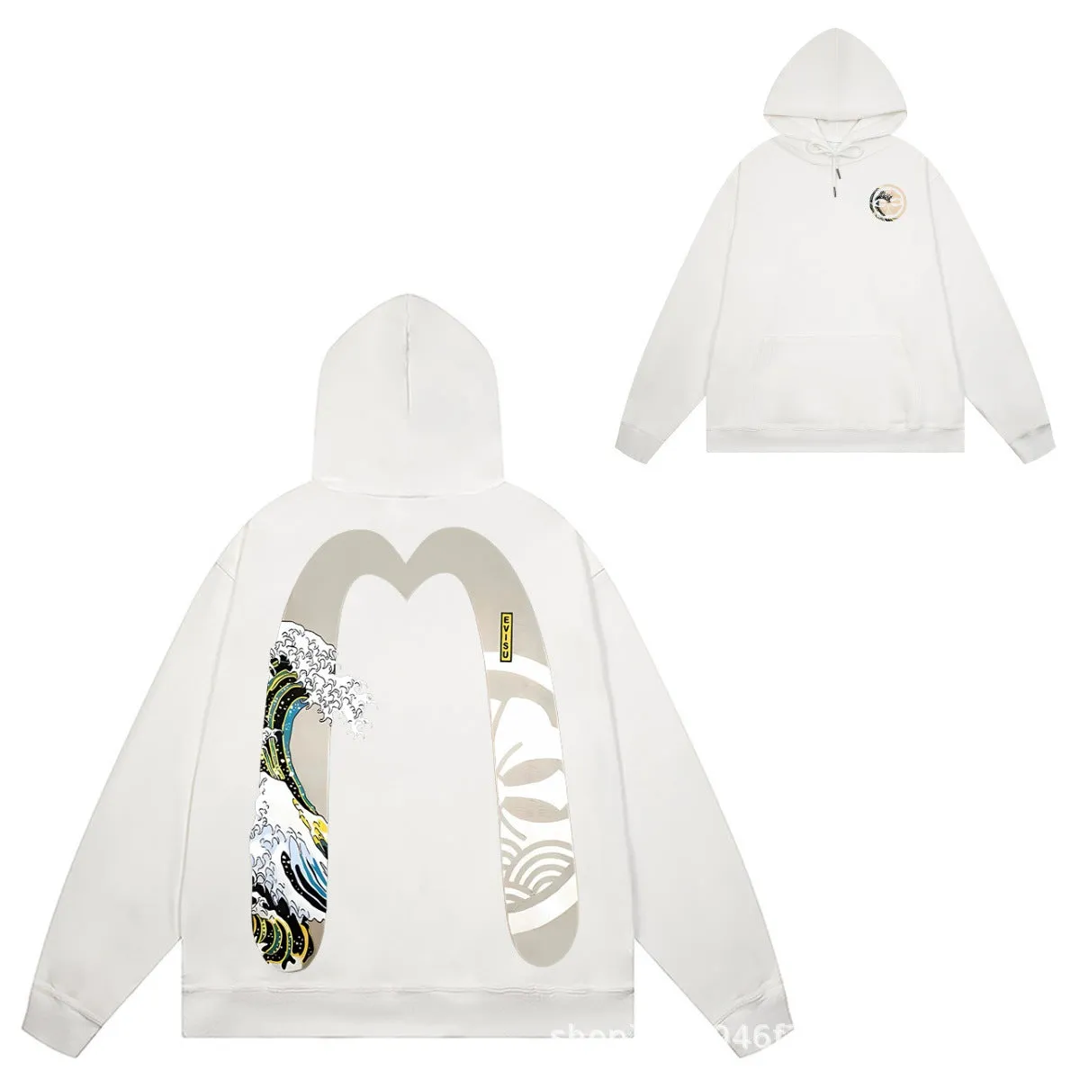 Evisu Hoodie print men and women