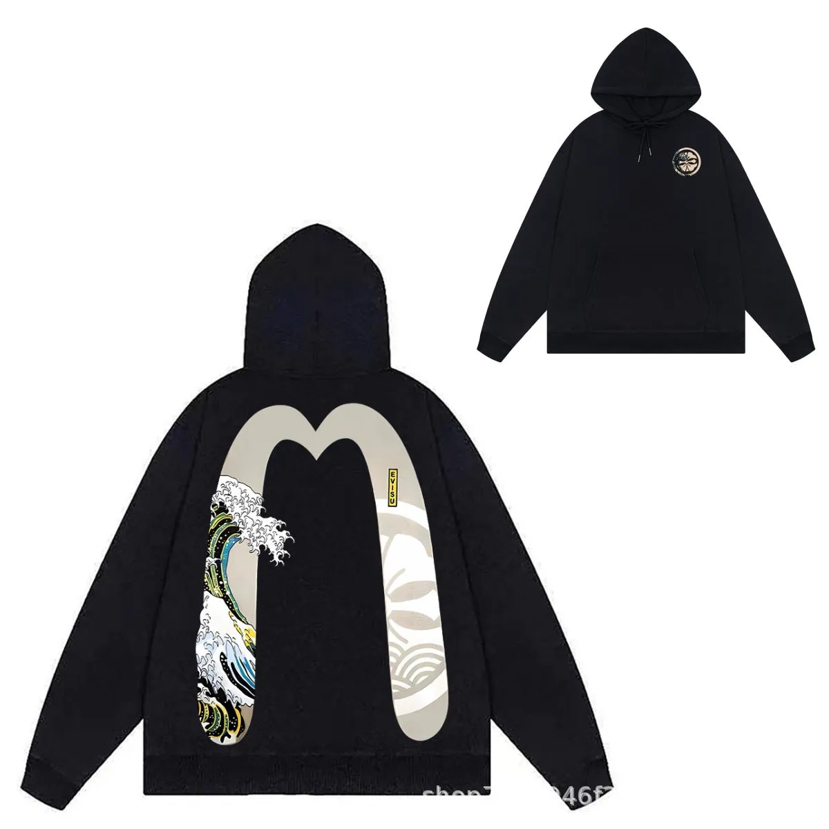 Evisu Hoodie print men and women
